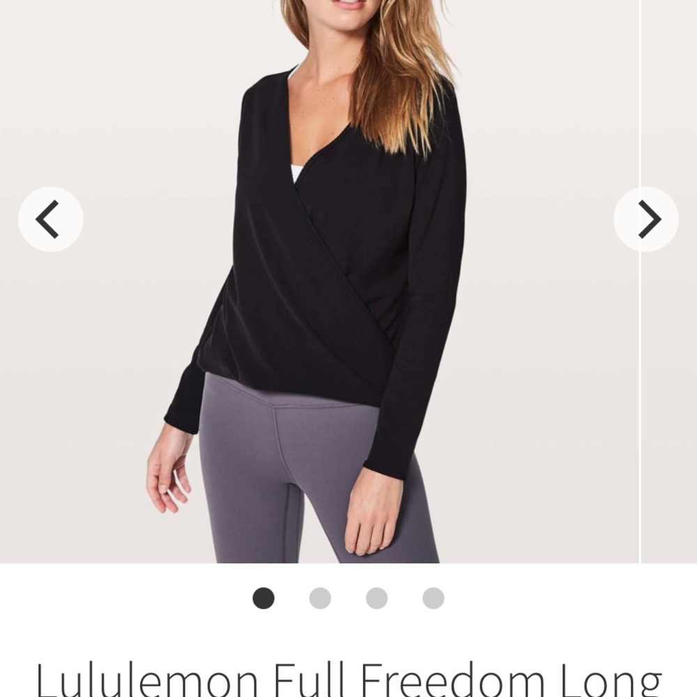 NWT Lululemon Never worn. Freedom long sleeve.
